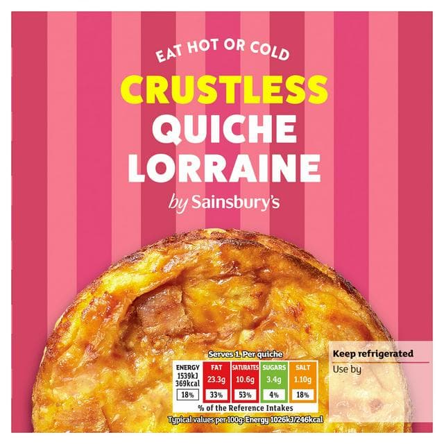 Sainsbury's Crustless Quiche Lorraine 150g - gallery image 1