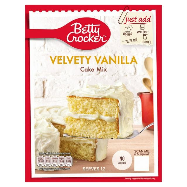 Betty Crocker Velvety Vanilla Cake Mix 425g - gallery image 1