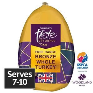Sainsbury's British Free Range Bronze Turkey, Taste the Difference