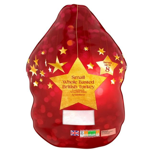 Sainsbury's Small Whole Basted British Turkey 2.6-3.8kg - gallery image 1