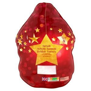 Sainsbury's Small Whole Basted British Turkey 2.6-3.8kg