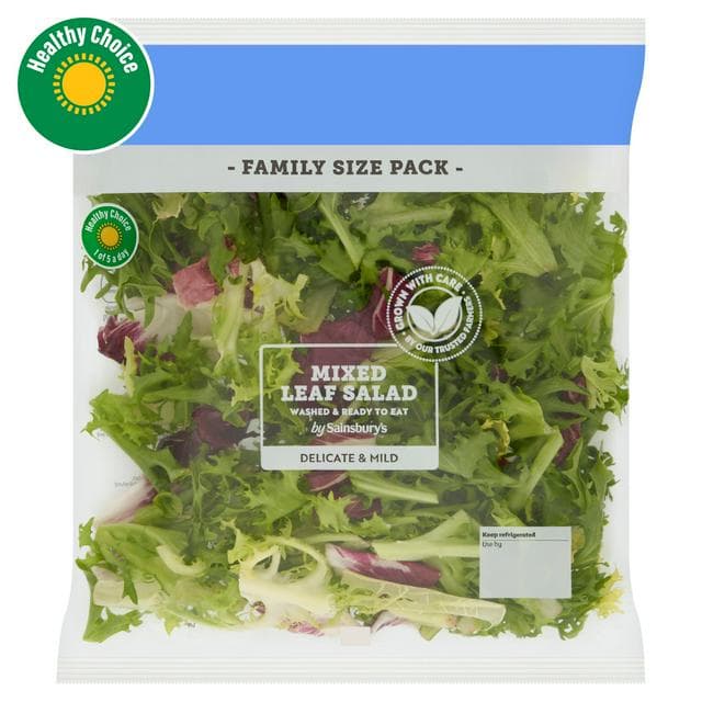 Sainsbury's Mixed Leaf Salad 180g - gallery image 1