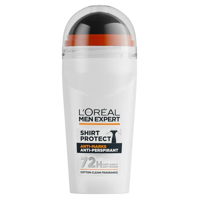 L'Oreal Men Expert 50ml Deodorant Shirt Protect Roll On 48H Anti-Perspirant - gallery image 1