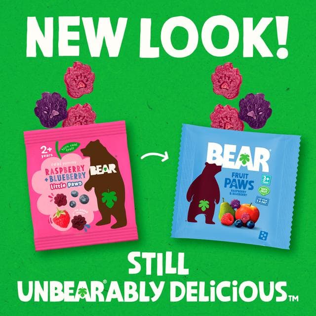 BEAR Paws Fruit Shapes Strawberry & Apple 20g - gallery image 2