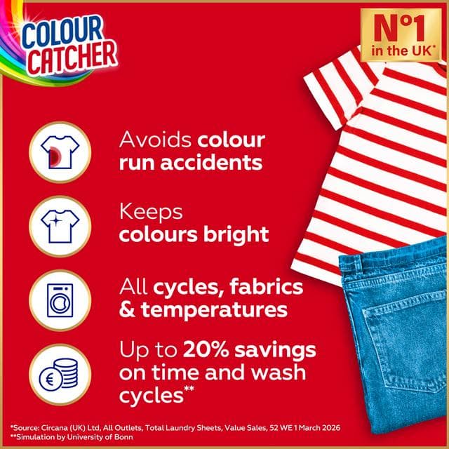 Dylon Colour Catcher Protection Laundry Sheets x40 - gallery image 2
