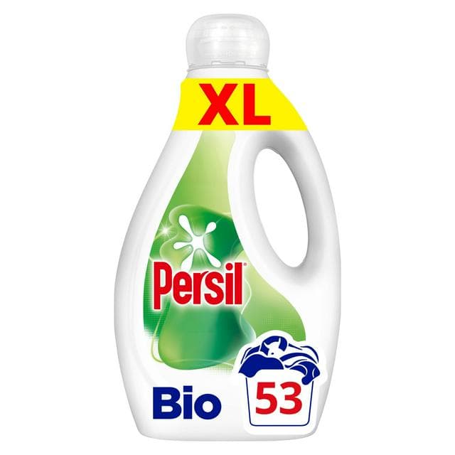 Persil Bio 53 Washes Laundry Washing Liquid Detergent 1.43L - gallery image 1