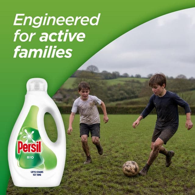 Persil Bio 53 Washes Laundry Washing Liquid Detergent 1.43L - gallery image 4