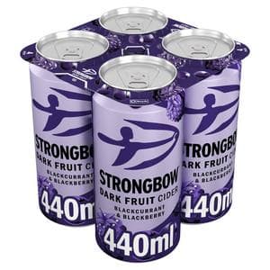 Strongbow Dark Fruit Cider Cans 4 x 440ml