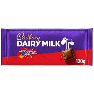 Cadbury Dairy Milk Daim Chocolate Bar 120g