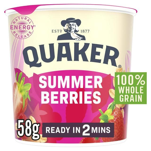 Quaker Oat So Simple Summer Berries Porridge Pot 58g - gallery image 1