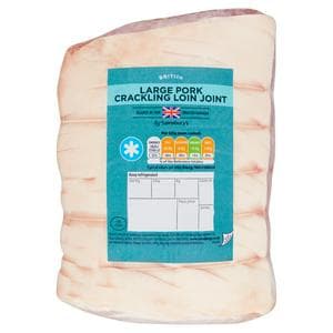 Sainsbury's British Large Pork Crackling Loin Joint (approx.1.8kg)