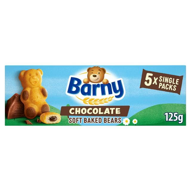 Barny 5 x 25g Chocolate Multipack Soft Baked Bears - gallery image 1