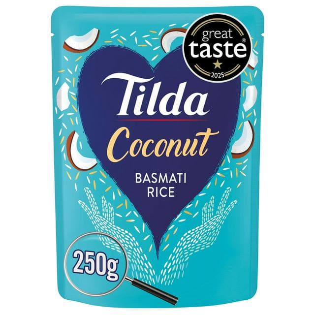 Tilda Microwave Rice Coconut Basmati 250g - gallery image 1