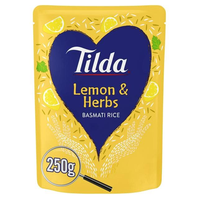 Tilda Microwave Rice Lemon & Herb Basmati 250g - gallery image 1