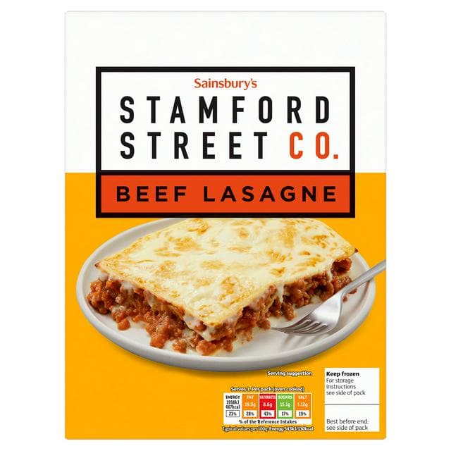 Stamford Street Co. Beef Lasagne Ready Meal For 1 400g - gallery image 1