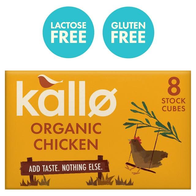Kallo Organic Chicken Stock Cubes 8x11g - gallery image 1