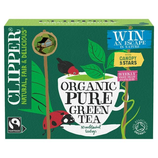 Clipper Fairtrade Organic Green Tea x80 Tea Bags 160g - gallery image 1
