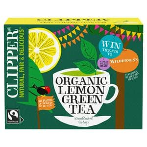 Clipper Fairtrade Green Tea & Lemon x80 Tea Bags 160g