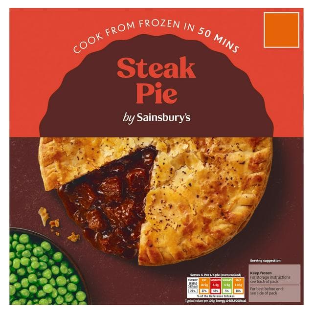 Sainsbury's Steak Family Pie 700g - gallery image 1