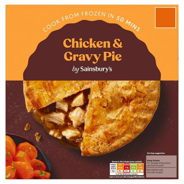 Sainsbury's Roast Chicken & Gravy Family Pie 700g - gallery image 1