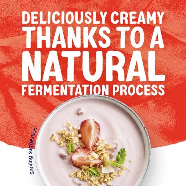 Alpro Strawberry Soya Plant Based Yoghurt Alternative 500g - gallery image 5