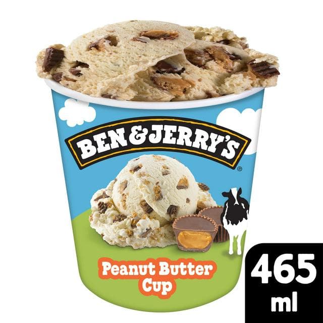 Ben & Jerry's Peanut Butter Cup Ice Cream Tub 465ml - gallery image 1