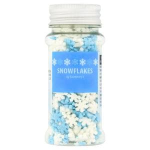 Sainsbury's Cake Decorations Sparkle Snowflakes 45g
