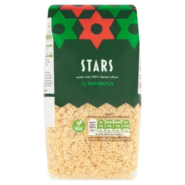 Sainsbury's Stars Pasta 500g - gallery image 1