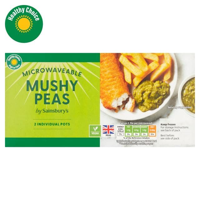 Sainsbury's Mushy Peas Twinpack 300g - gallery image 1