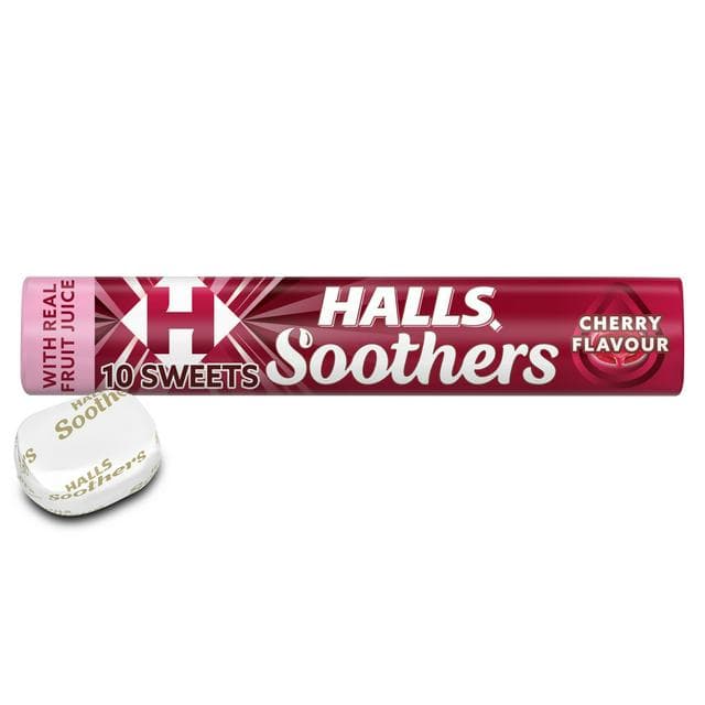 Halls Soothers Cherry Lozenge x10 45g - gallery image 1