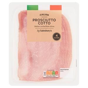 Sainsbury's Italian Prosciutto Cotto Slices x4 100g