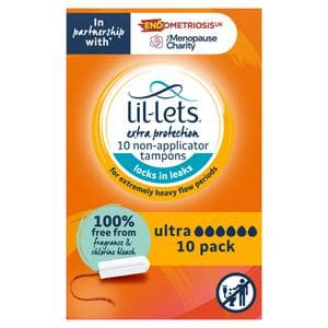Lil-Lets Non Applicator Ultra Tampon x10