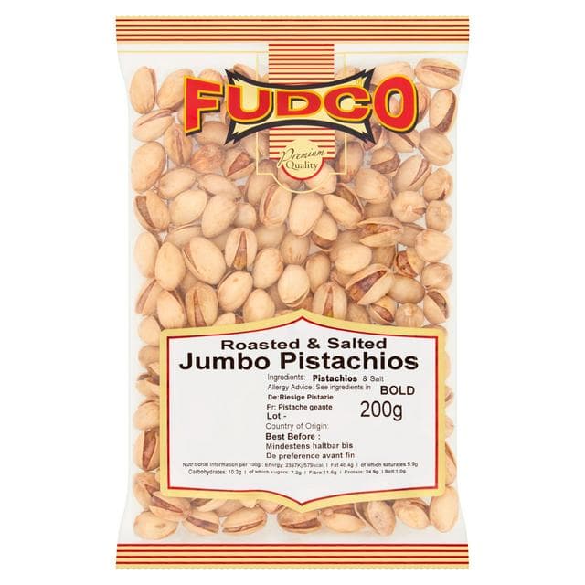 Fudco Roasted & Salted Jumbo Pistachios 200g - gallery image 1