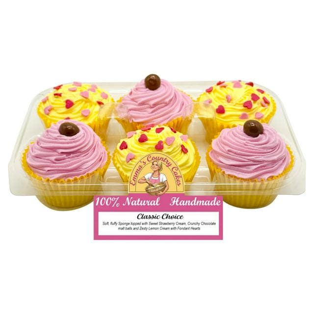 Emma's Country Cakes Classic Choice Cupcakes x6 - gallery image 1