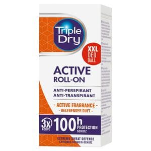 Triple Dry Roll On, Men Active 50ml