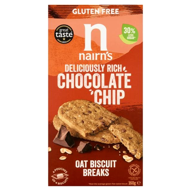 Nairn's Chocolate Biscuit Breaks 160g - gallery image 1