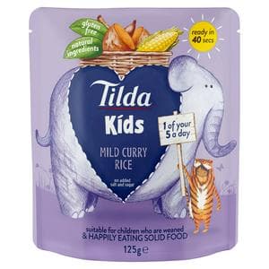 Tilda Kids Mild & Sweet Curry Rice 125g