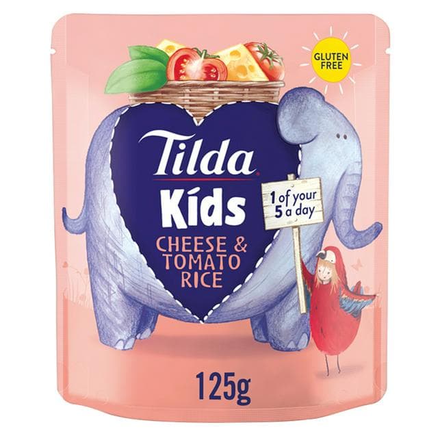Tilda Kids Cheese & Tomato Rice 125g - gallery image 1