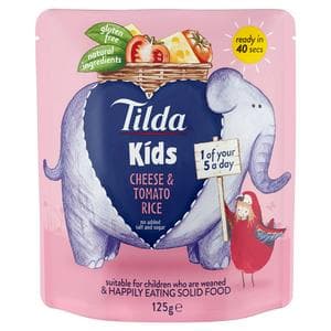Tilda Kids Cheese & Tomato Rice 125g