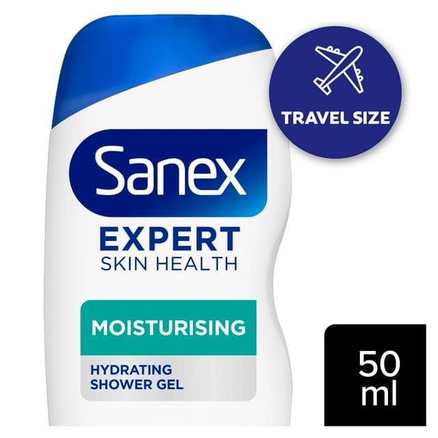 Sanex Expert Skin Health Moisturising Shower Gel Body Wash Travel Size 50ml - gallery image 1