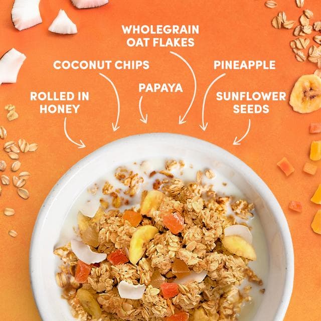 Jordans Crunchy Oat Granola Tropical Fruits Breakfast Cereal 750g - gallery image 2