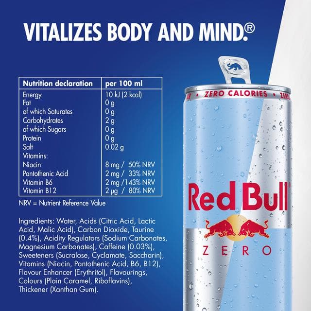 Red Bull Energy Drink Zero 250ml - gallery image 3