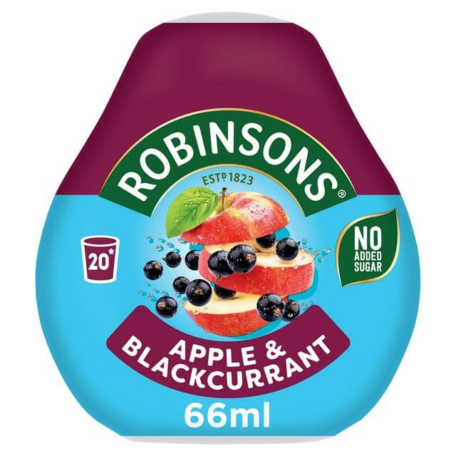 Robinsons Mini Apple & Blackcurrant On the Go Squash 66ml - gallery image 1