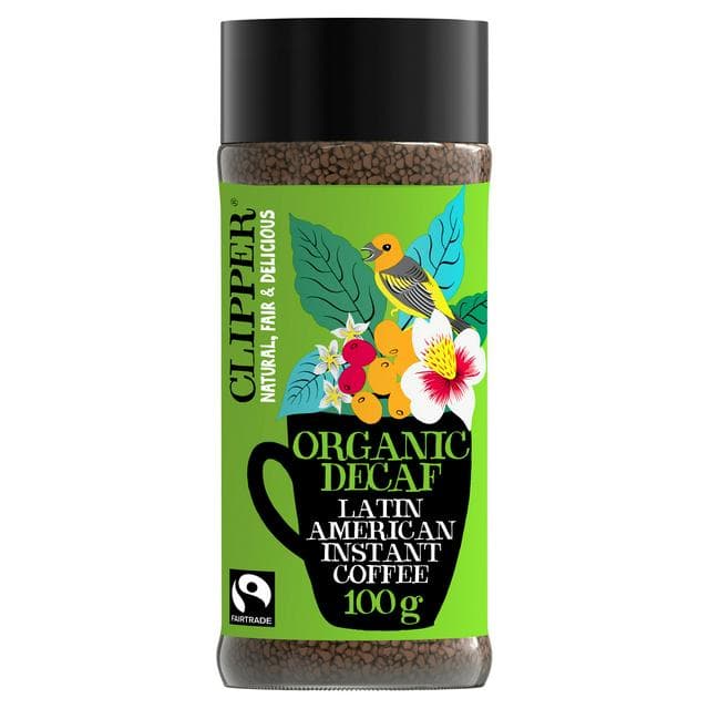 Clipper Fairtrade Organic Decaf Latin American Instant Coffee 100g - gallery image 1