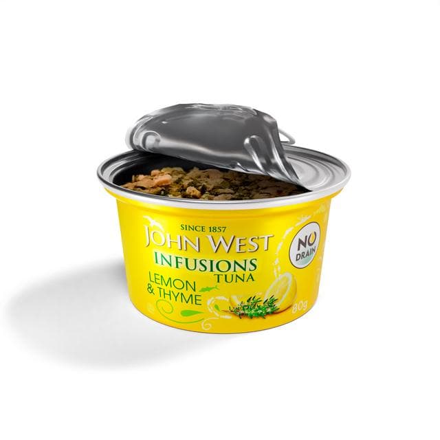 John West Lemon & Thyme No Drain Tuna Infusions 80g - gallery image 2