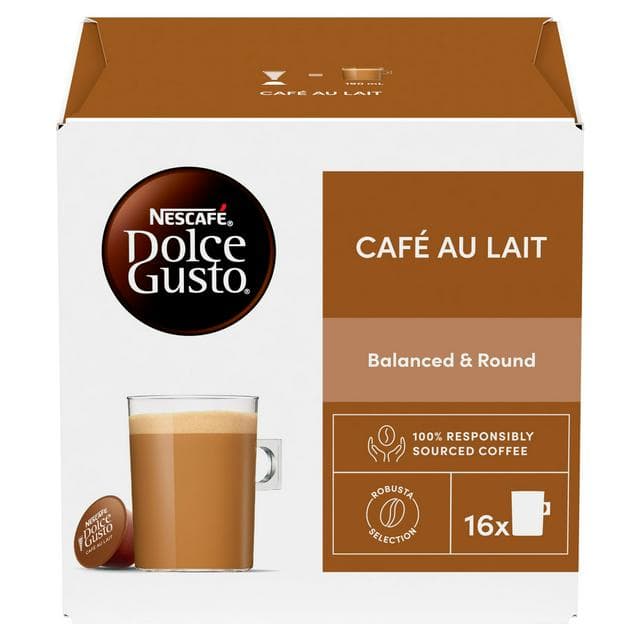 Nescafé Dolce Gusto 16 x Café Au Lait Coffee Pods - gallery image 1