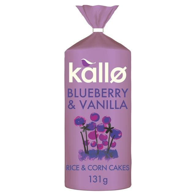 Kallo Blueberry & Vanilla Rice & Corn Cakes 131g - gallery image 1