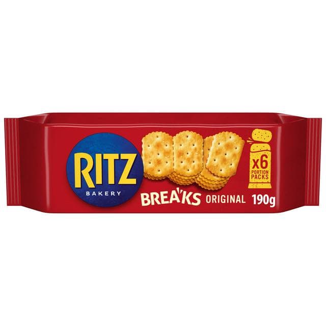 Ritz 190g Breaks Original Crackers Multipack Snack Lunchbox - gallery image 1