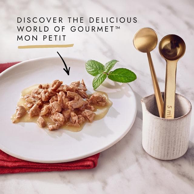 Gourmet Mon Petit Fish Variety Tuna, Salmon & Trout Wet Cat Food 6 x 50g - gallery image 2