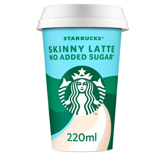 Starbucks Skinny Latte Lactose Free Flavoured Milk Iced Coffee 220ml - gallery image 1